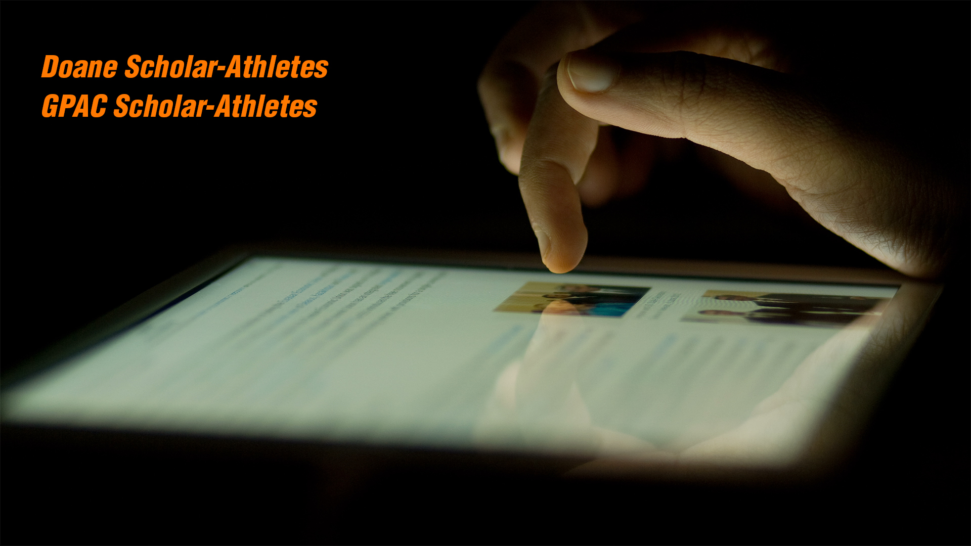 Doane and GPAC Scholar-Athletes Announced for 2022-23
