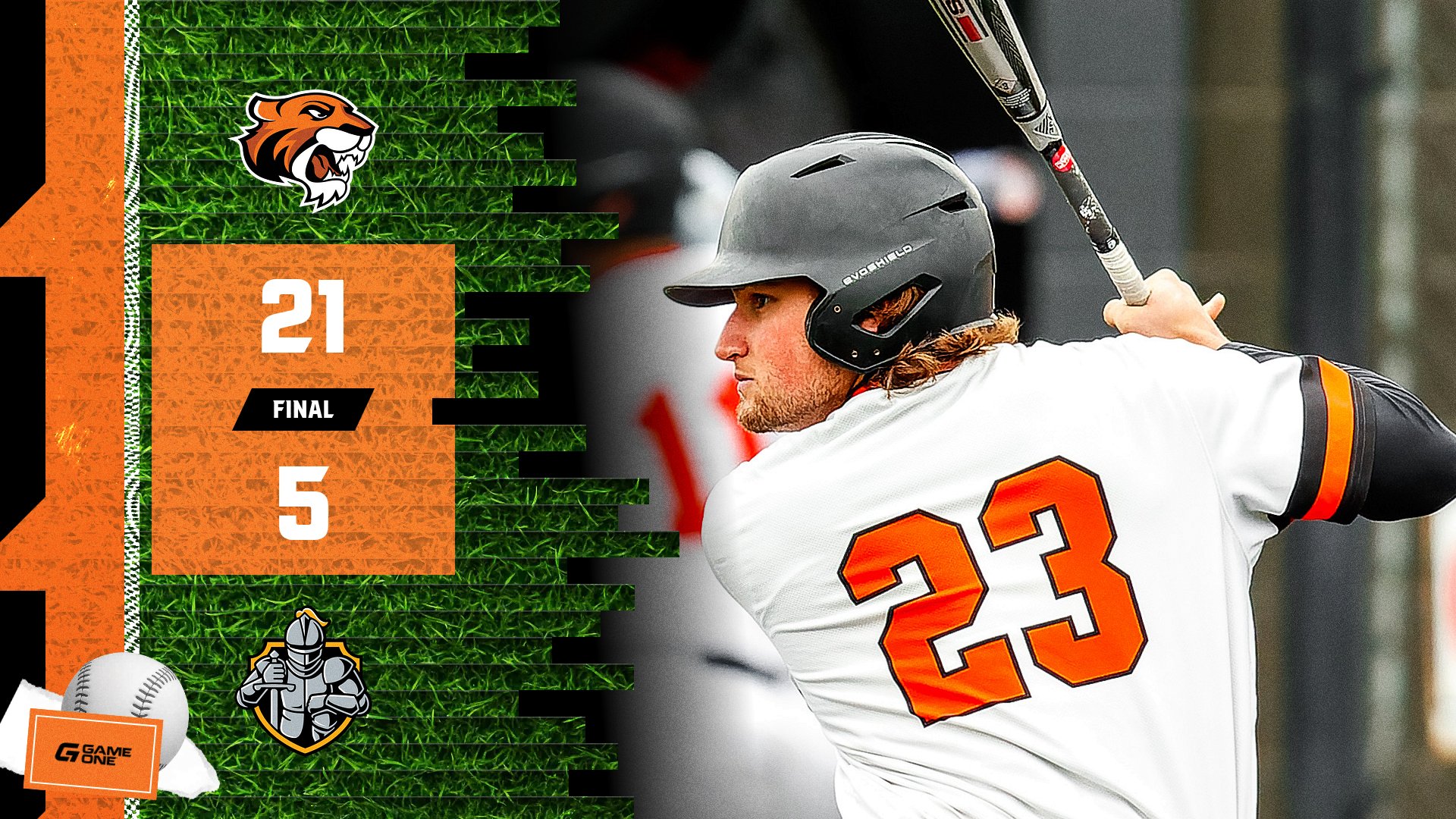 Baseball Rolls After Jumping Out Early in Game Two
