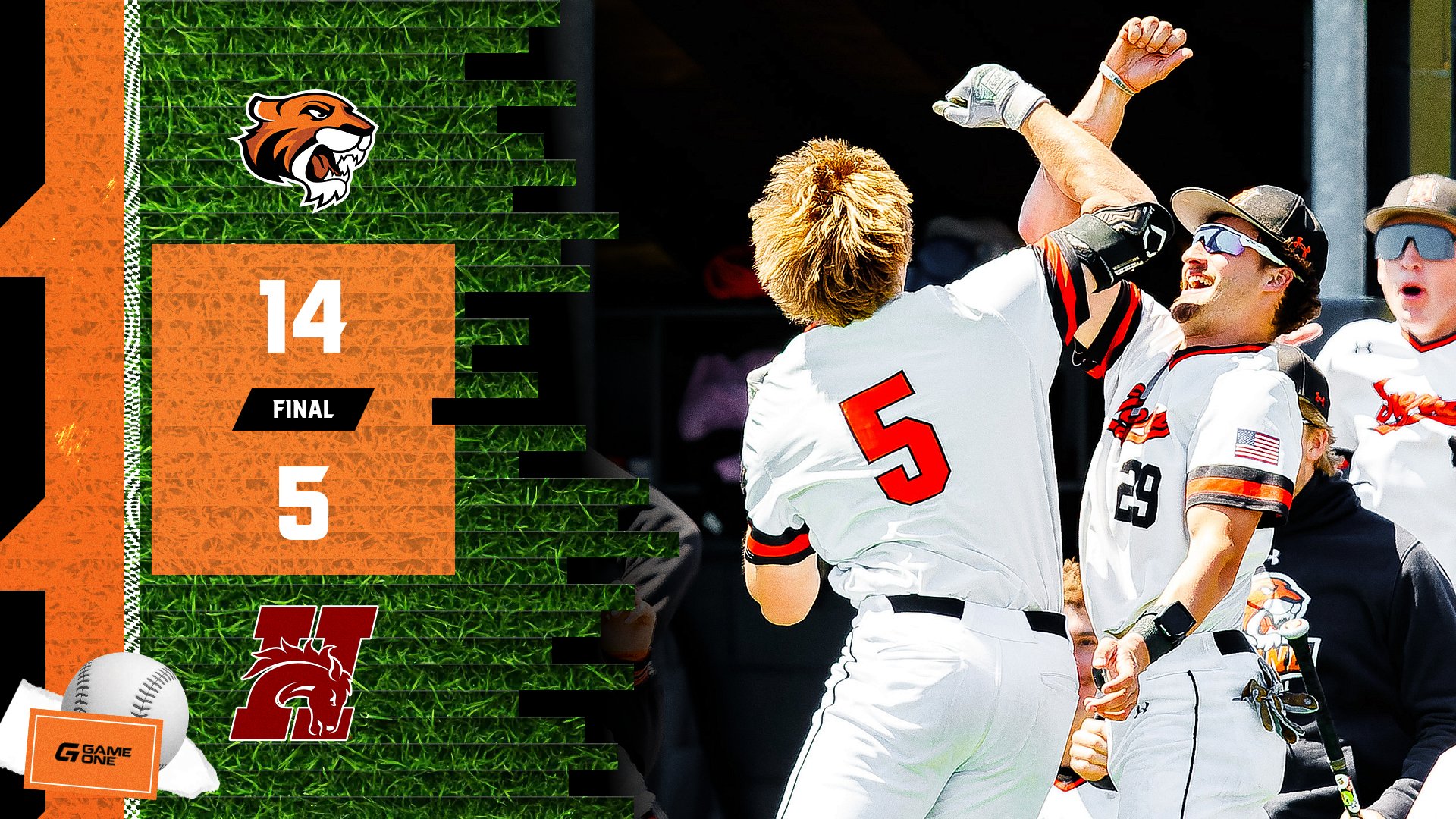Grossert's Two Home Runs Lifts Baseball