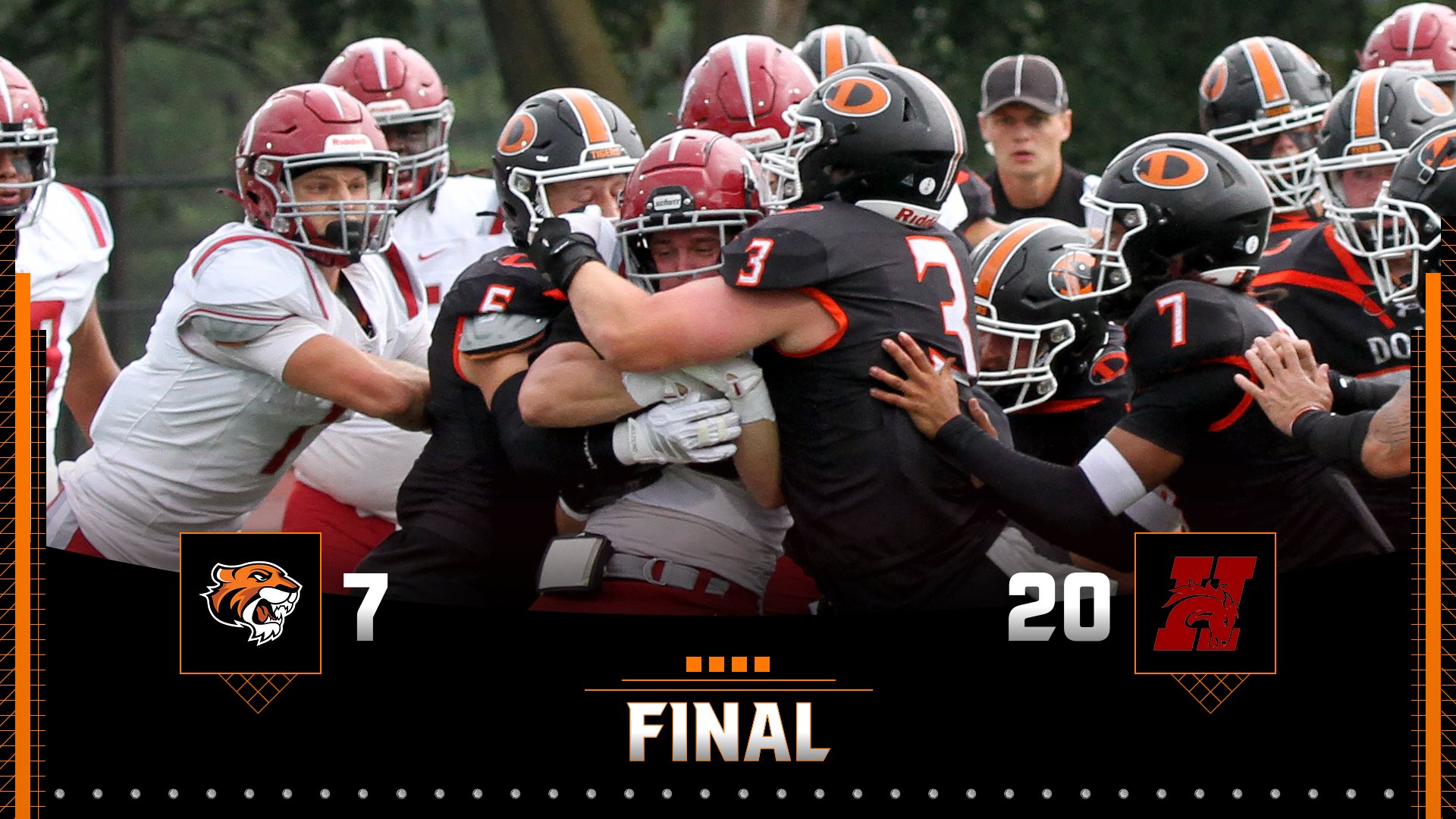Football Downed in Season Opener