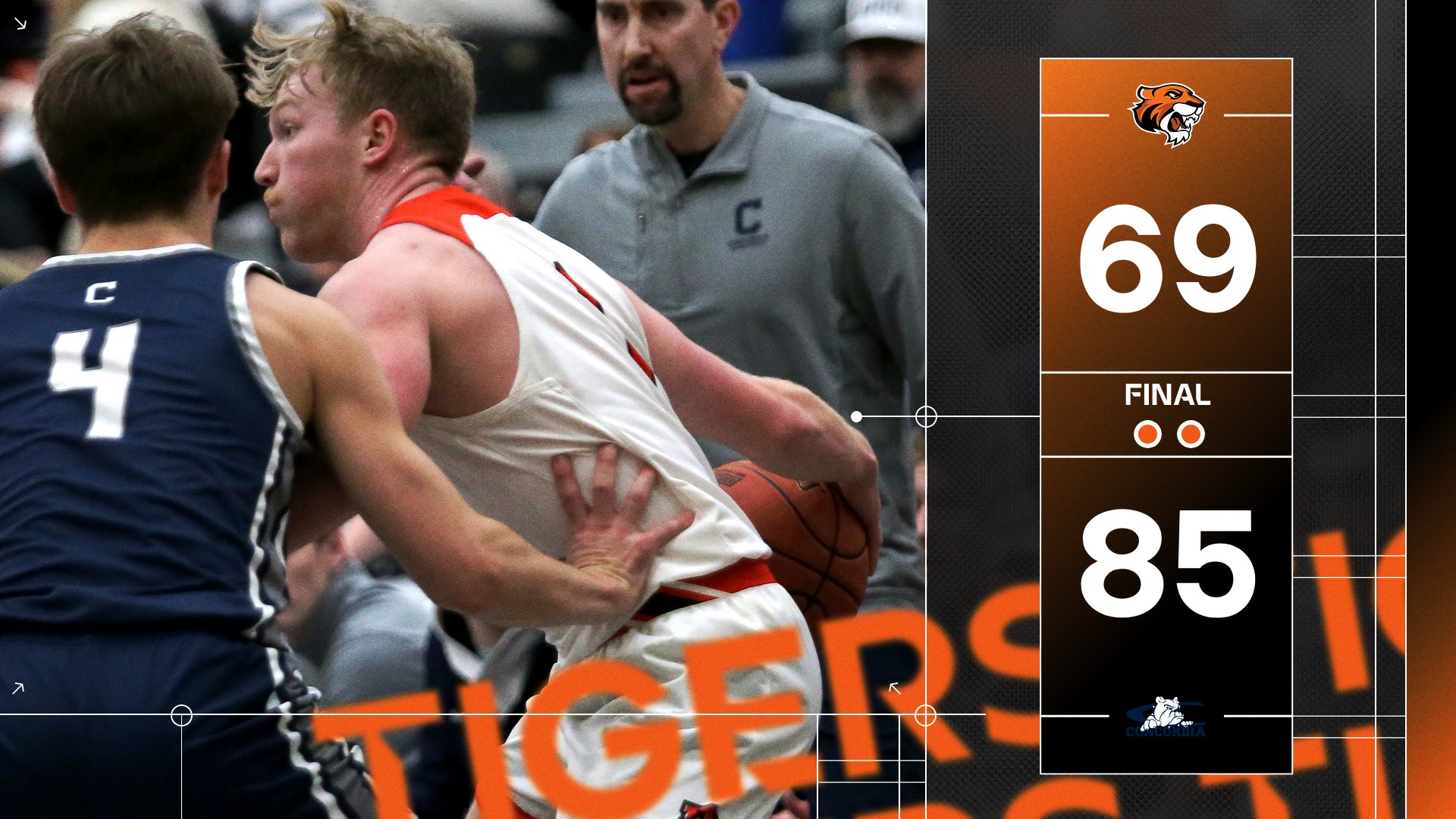 Men's Basketball Downed in Home Battle with Concordia