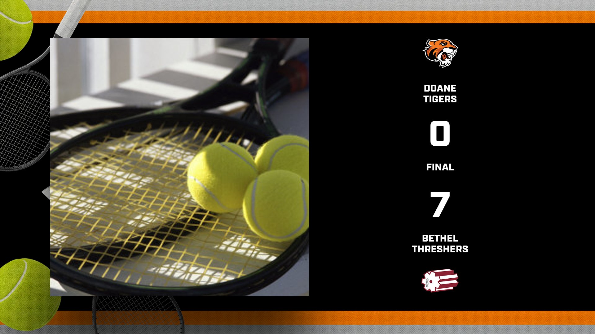 Men's Tennis Shutout by Bethel