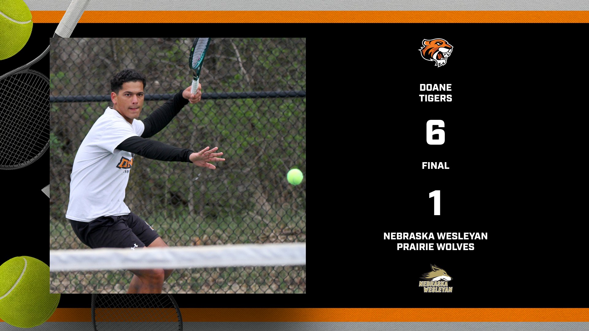 Rivalry Renewed as Men's Tennis Downs Wesleyan