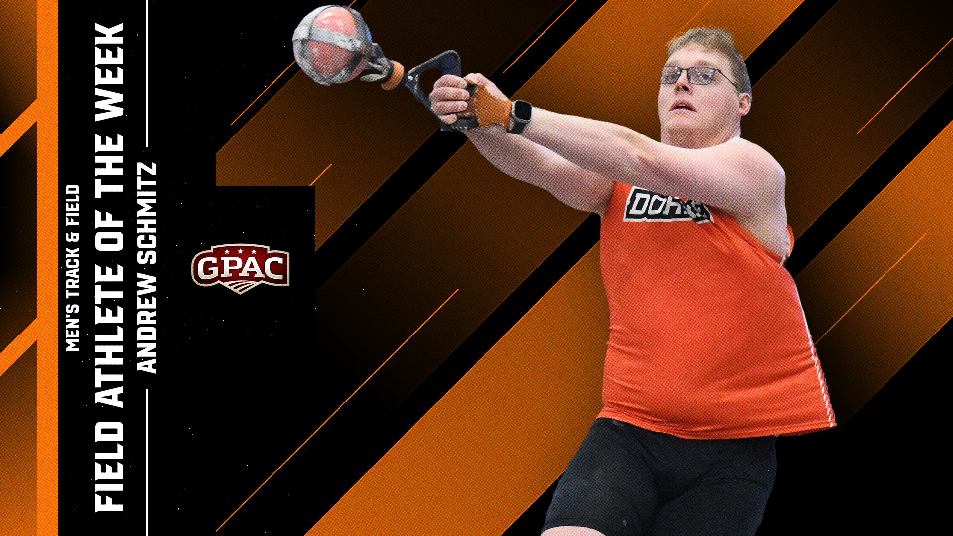 Schmitz Named GPAC Men's Field Athlete of the Week