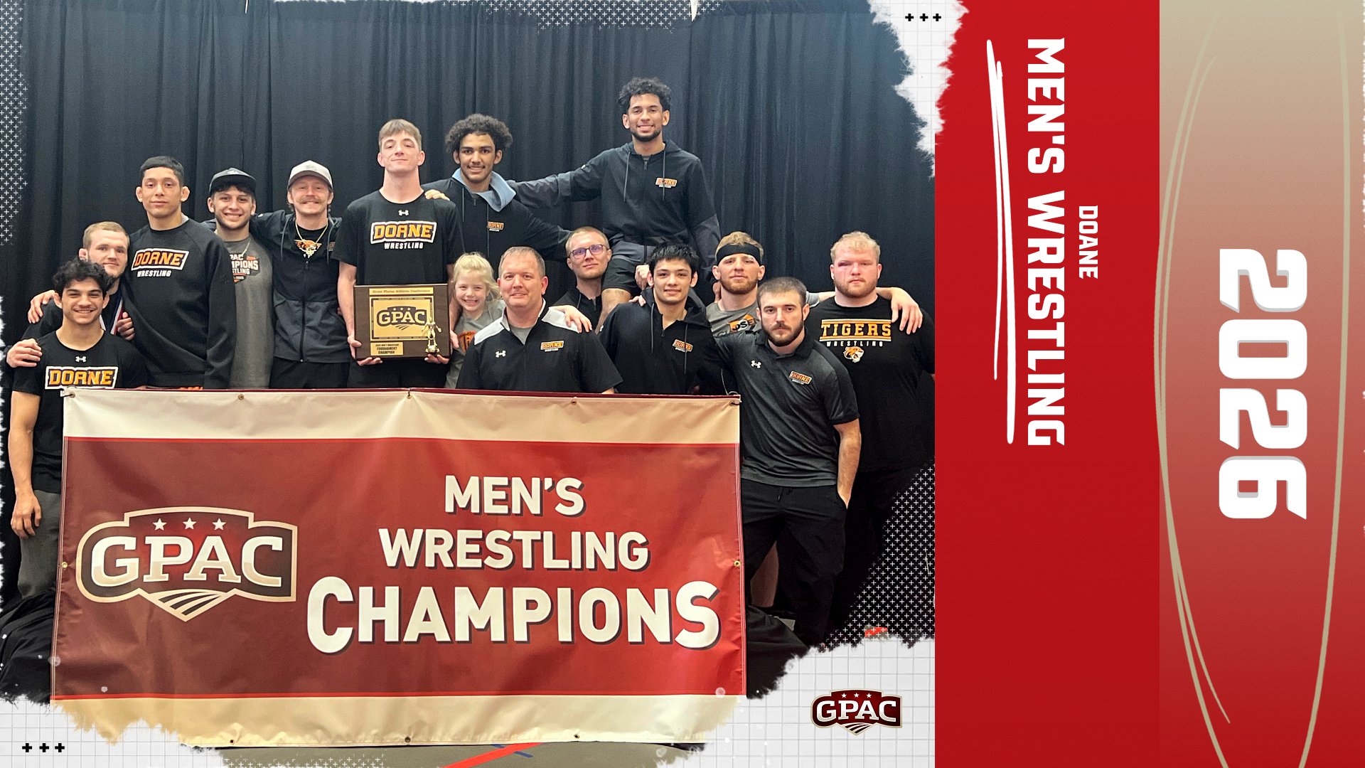 Men's Wrestling Wins GPAC Tournament Title
