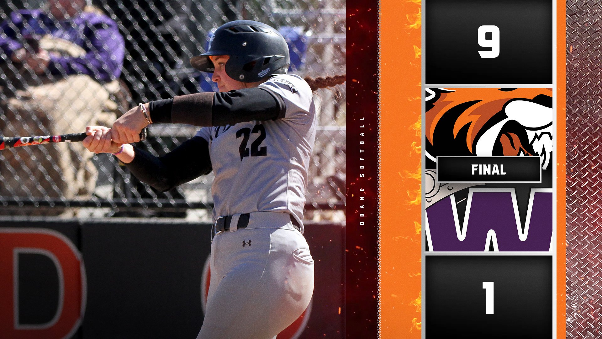 Softball Rolls Behind Hudson's Three RBI Performance