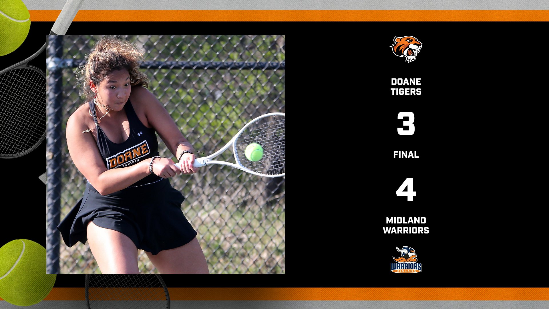 Women's Tennis Edge in Road GPAC Match