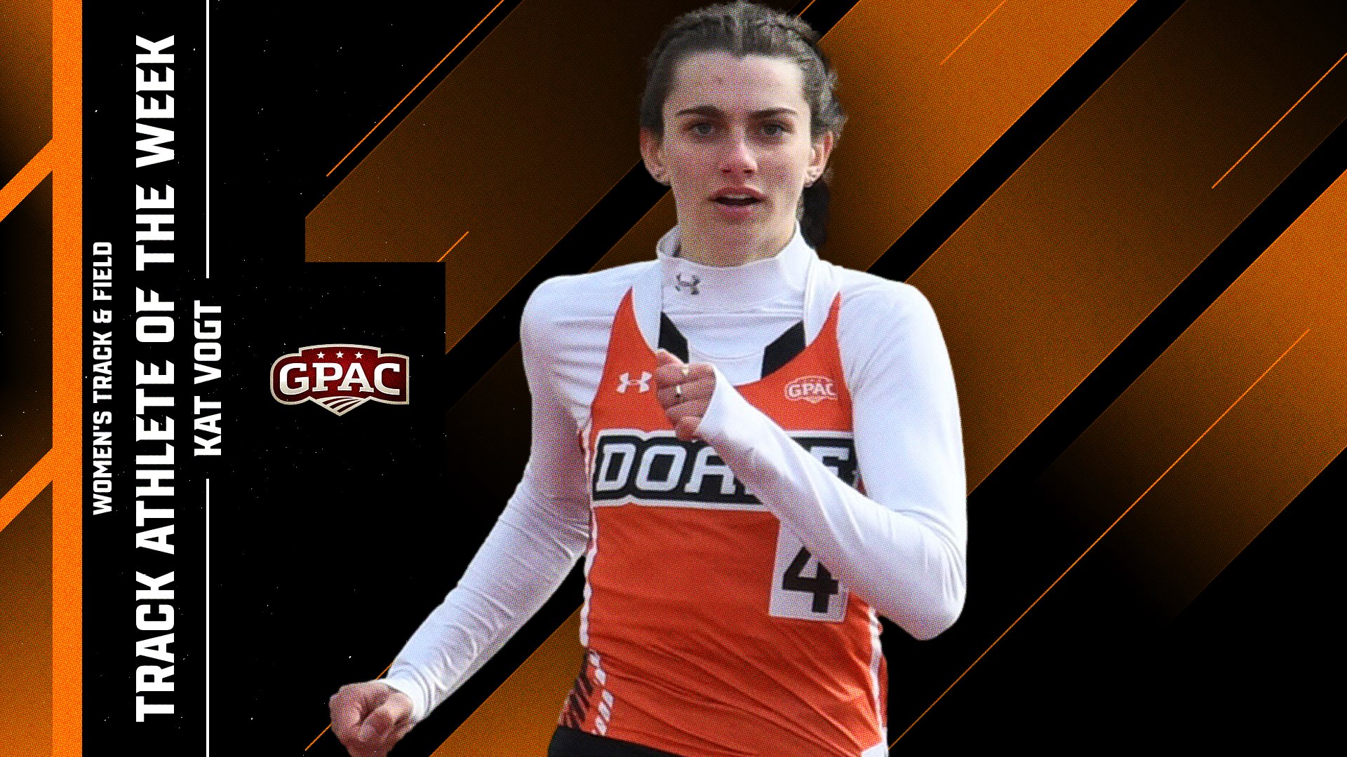 Vogt Named GPAC Track Athlete of the Week