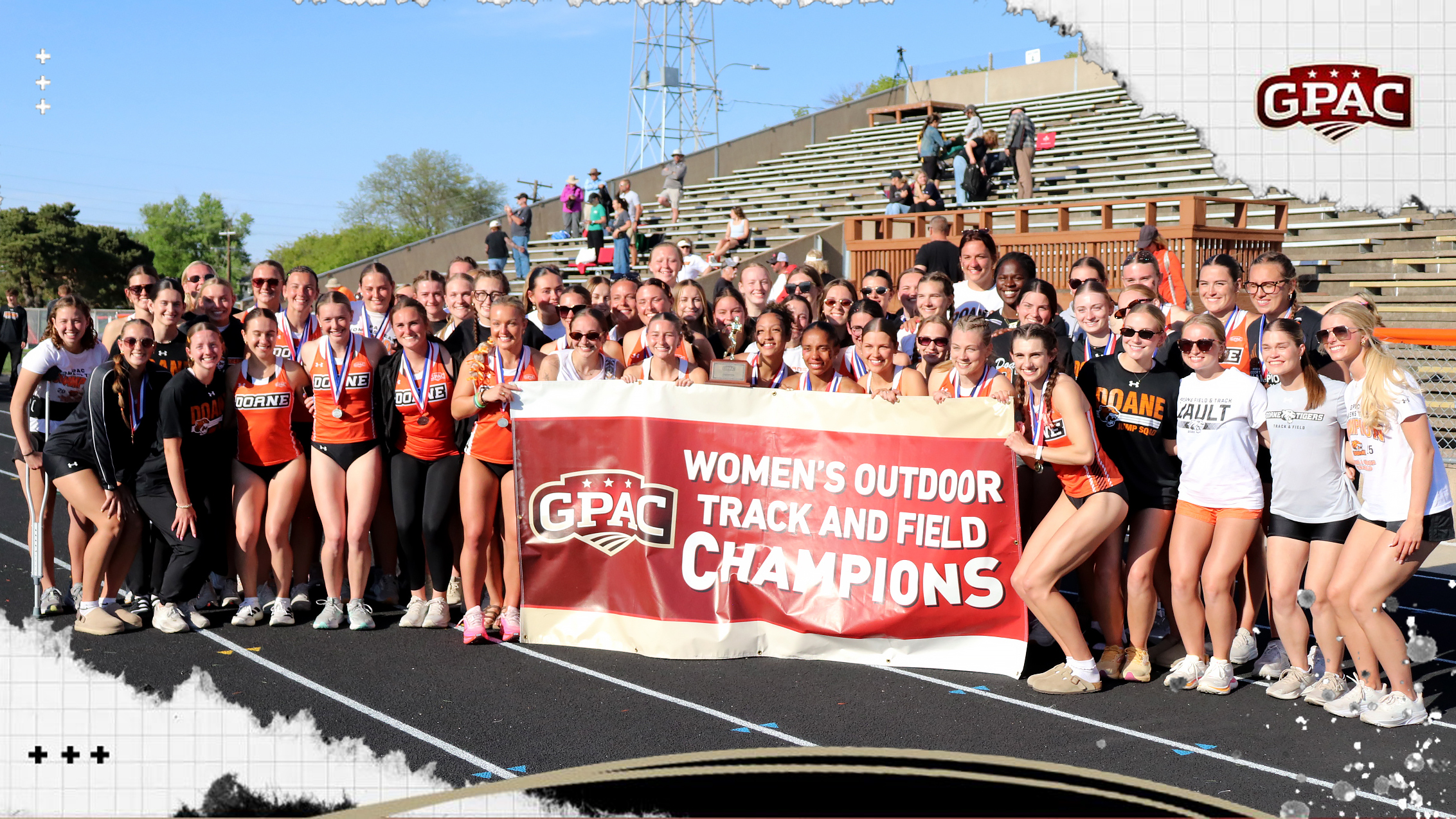 Women's Track and Field Repeats as GPAC Outdoor Champs